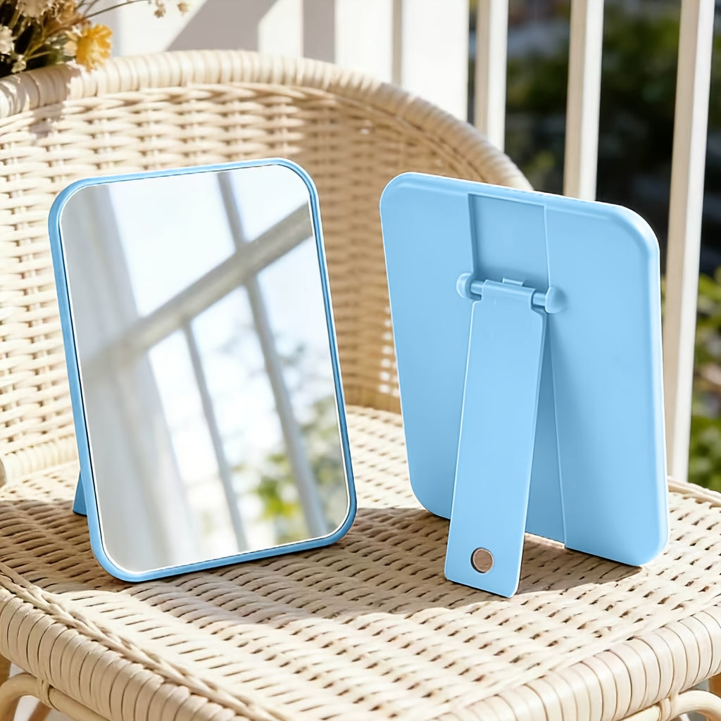 Telescopic Rectangular 3-In-1 Mirror, Handheld\u002FHanging\u002FDesktop Multi-Functional, Bathroom Vanity Mirror, Campus Season Dormitory Essential, Valentine'S Day\u002FWedding Season\u002FChristmas\u002FMother'S Day Practical Souvenir