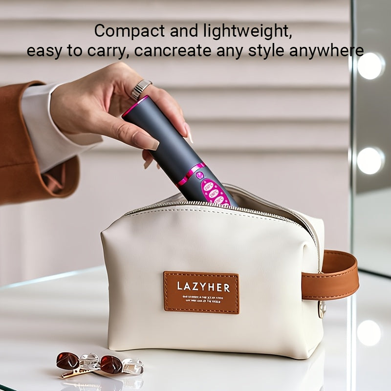 Wireless Hair Straightener, 2-in-1 Straightening & Curling, 5000mAh Large Capacity Battery USB Rechargeable, Hair Styling Tool, Negative Ionic Protects Hair, Fast Heating, Travel Essential, Exclusive Gift For Women, Mother'S Day Gift