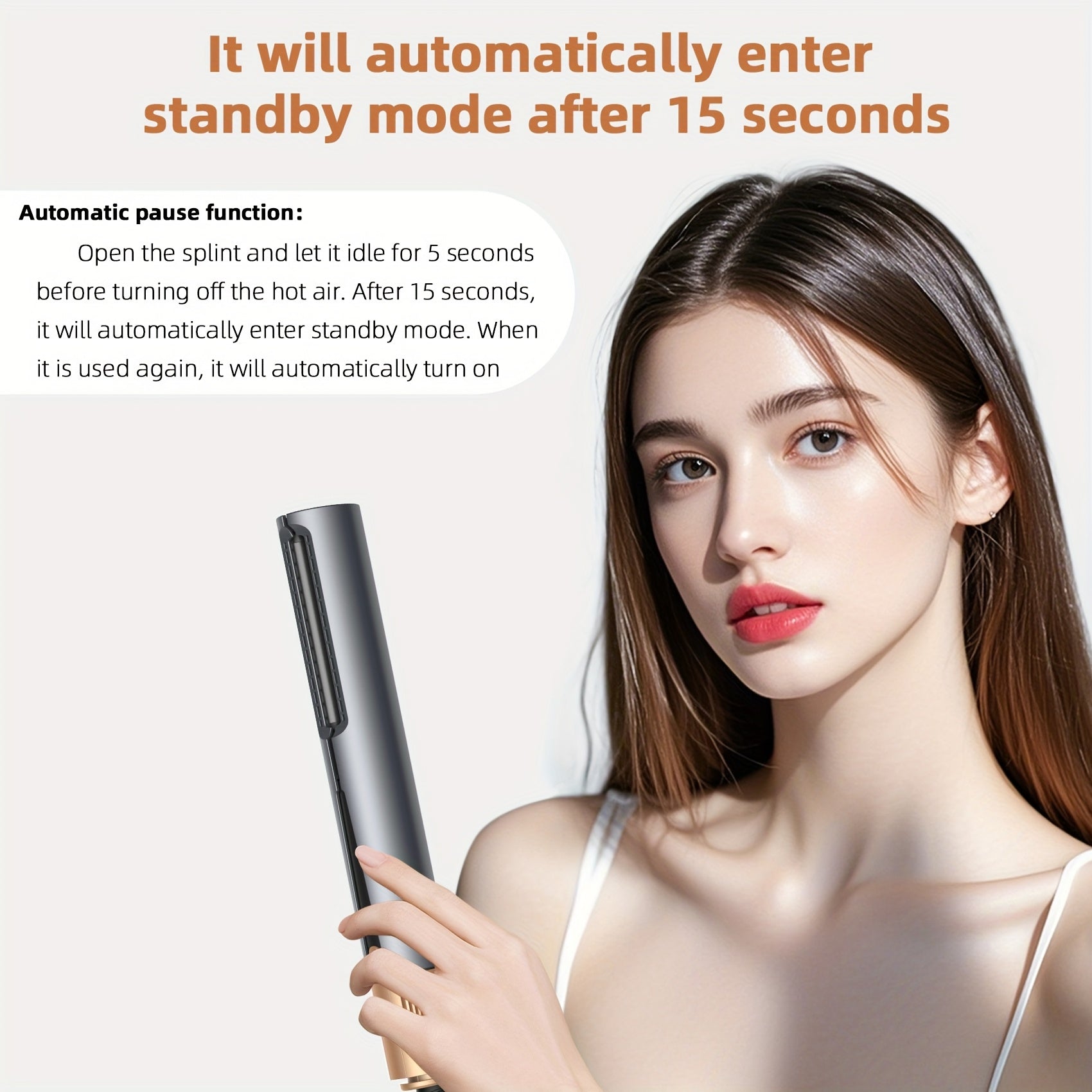 Air Straightener with High-Speed Air Hair Straightener, Smart Temperature Control, No Heat Damage, Travel-Friendly Design Hair Straightener 2 in 1 Wet to Dry
