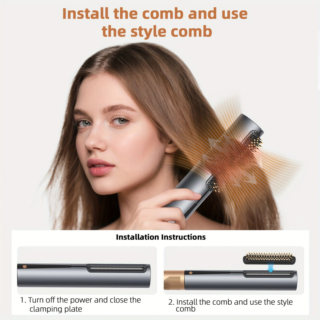 Air Straightener with High-Speed Air Hair Straightener, Smart Temperature Control, No Heat Damage, Travel-Friendly Design Hair Straightener 2 in 1 Wet to Dry
