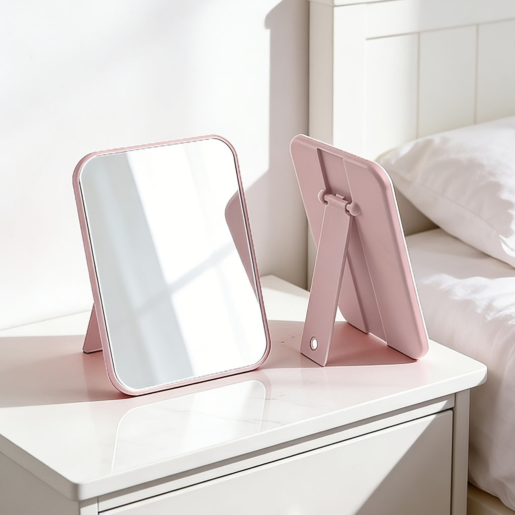 Telescopic Rectangular 3-In-1 Mirror, Handheld\u002FHanging\u002FDesktop Multi-Functional, Bathroom Vanity Mirror, Campus Season Dormitory Essential, Valentine'S Day\u002FWedding Season\u002FChristmas\u002FMother'S Day Practical Souvenir