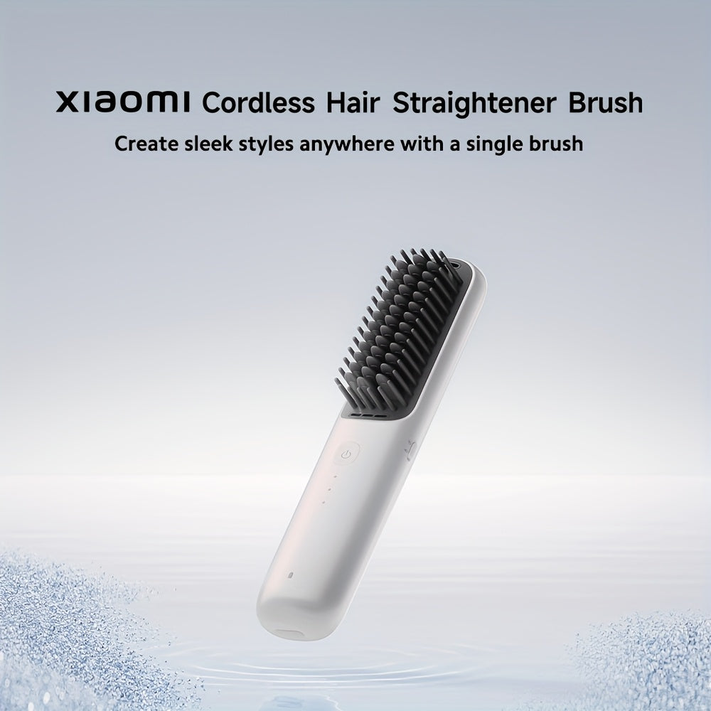 Xiaomi Cordless Hair Straightener Brush Ceramic Negative Ions | 160°C\u002F180°C\u002F200°C 3 Gears, Portable for Travel, USB Powered, Battery