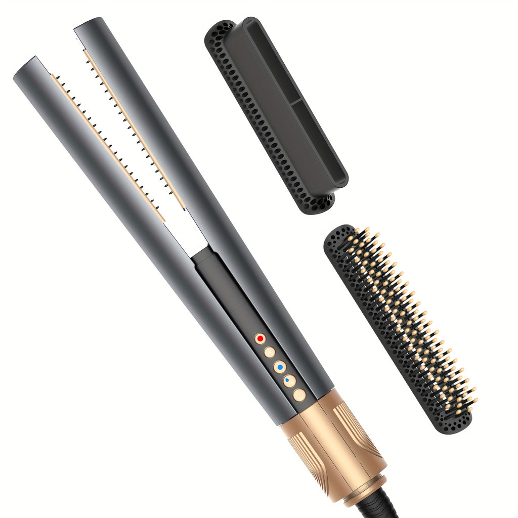 Air Straightener with High-Speed Air Hair Straightener, Smart Temperature Control, No Heat Damage, Travel-Friendly Design Hair Straightener 2 in 1 Wet to Dry